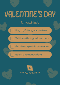 Valentine's Checklist Poster Image Preview