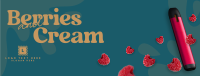Berries and Cream Facebook cover Image Preview