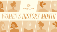 Women In History Facebook Event Cover Design