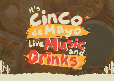 Cinco De Mayo Party Postcard Image Preview