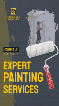 Painting Service Brush Instagram Story Design