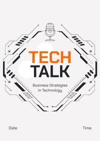 Tech Talk Podcast Poster Image Preview