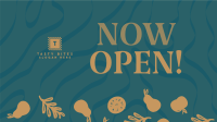 Now Open Vegan Restaurant Facebook Event Cover Image Preview