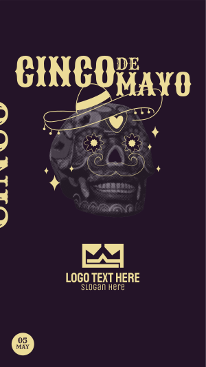 Skull De Mayo Instagram story Image Preview