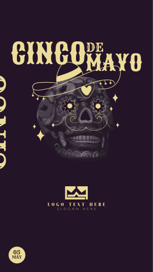 Skull De Mayo Instagram story Image Preview