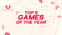 Top games of the year Facebook Event Cover Design
