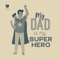 Superhero Dad Instagram post Image Preview