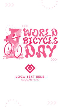 Go for Adventure on Bicycle Day Instagram Story Design