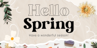 Hello Spring Twitter post Image Preview