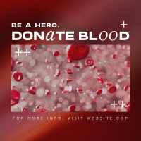 Modern Blood Donation Instagram Post Design