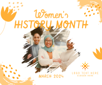 Women History Month Facebook Post Design