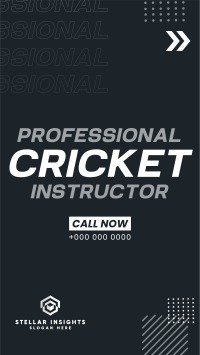 Let's Play Cricket Instagram Reel Image Preview