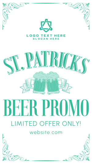 Paddy's Day Beer Promo Instagram story Image Preview