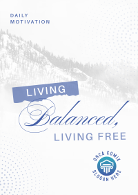 Living Balanced & Free Poster Image Preview