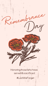 Remembrance Poppies YouTube Short Design