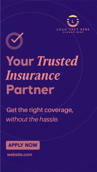 Minimalist Modern Insurance Instagram story Image Preview