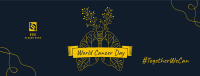 World Cancer Day Lungs Illustration Facebook cover Image Preview