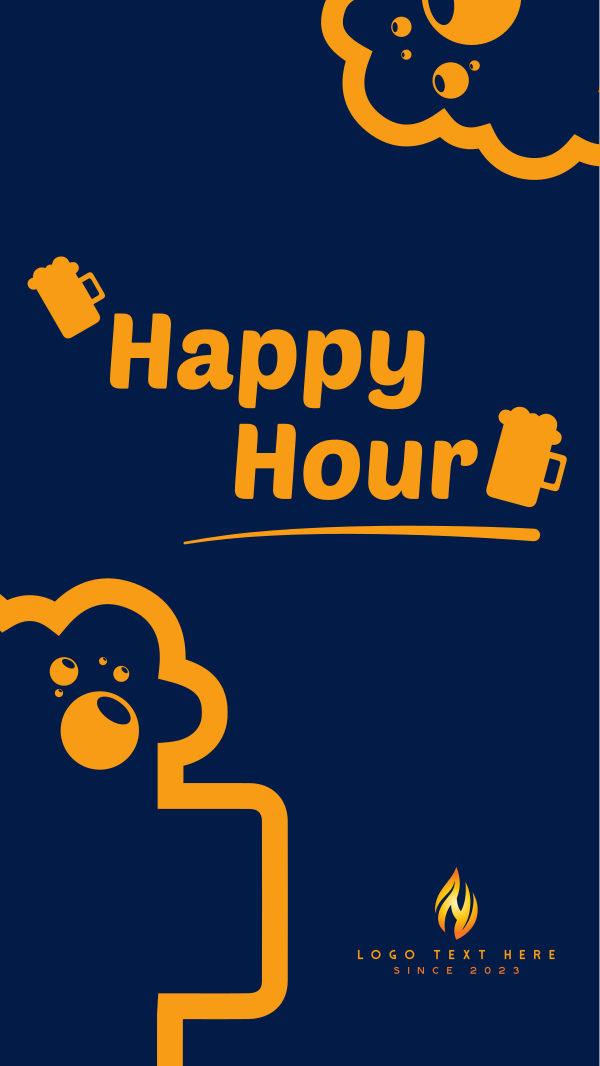 Happy Hour Instagram Story Design Image Preview