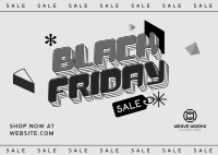 Galactic Black Friday Sale Postcard Image Preview