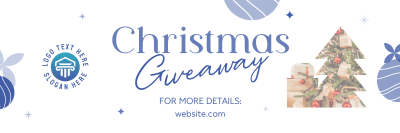 Gifts & Prizes for Christmas Twitter header (cover) Image Preview