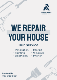 Your House Repair Poster Design