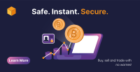 Secure Cryptocurrency Exchange Facebook Ad Design