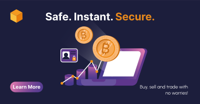 Secure Cryptocurrency Exchange Facebook ad Image Preview