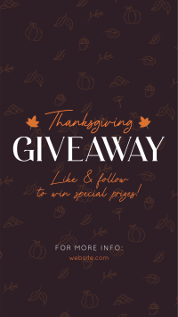 Thanksgiving Day Giveaway YouTube short Image Preview