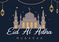Eid Mubarak Festival Postcard Design