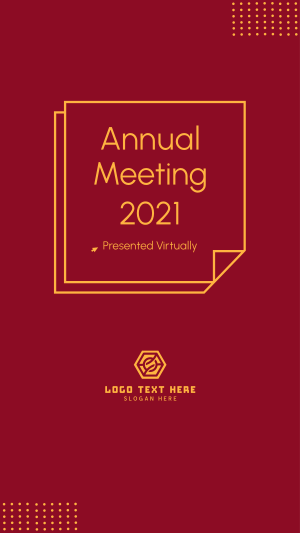 Annual Meeting 2021 Instagram story Image Preview