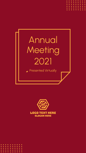 Annual Meeting 2021 Instagram story