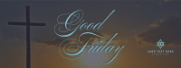 Good Friday Crucifix Greeting Facebook cover Image Preview