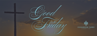 Good Friday Crucifix Greeting Facebook Cover Image Preview