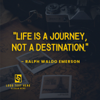 Life is a Journey Instagram Post Design