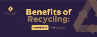 Recycling Benefits Facebook Cover Design