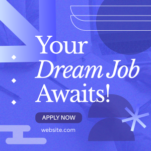 Apply your Dream Job Instagram post Image Preview