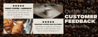 Modern Coffee Shop Feedback Facebook cover Image Preview