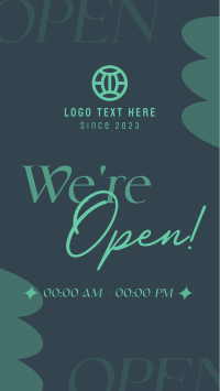 We're Open Now Whatsapp Story Image Preview