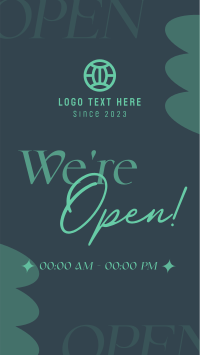 We're Open Now Whatsapp Story Design