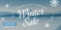 Winter Sale Twitter Post Design