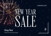 New Year Exclusive Deals Postcard Image Preview