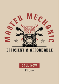 Motorcycle Mechanic Flyer Design