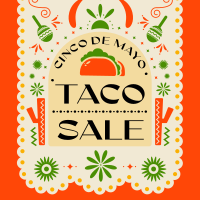 Cinco de Mayo Taco Promo Instagram Post Design