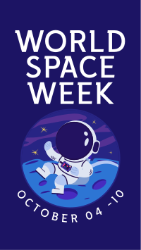 Astronaut Badge Facebook Story Design