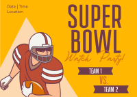 Super Bowl Night Live Postcard Image Preview