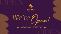 We're Open Now Facebook Event Cover Image Preview