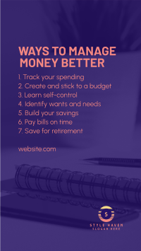 Ways to Manage Money Facebook story Image Preview