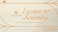 Rustic Yoga Retreat Facebook Event Cover Design