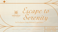 Rustic Yoga Retreat Facebook Event Cover Image Preview
