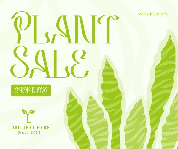 Bubbly Plant Sale Facebook Post Design Image Preview